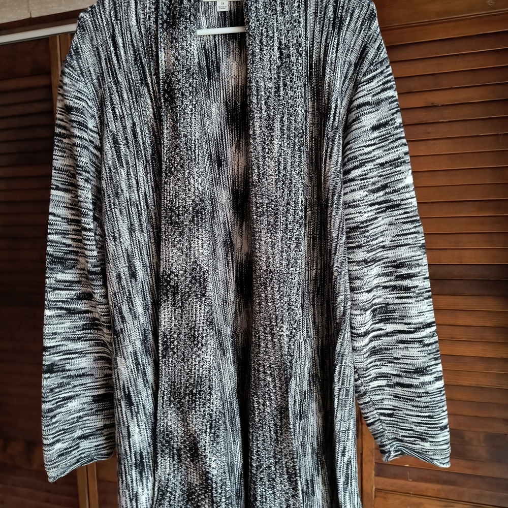 Studio Works Black and White Cardigan